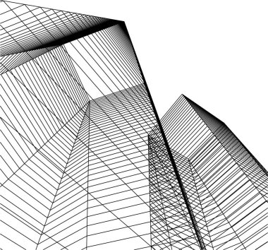 minimal geometrik şekiller, mimari çizgiler