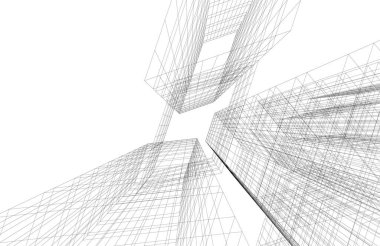 minimal geometrik şekiller, mimari çizgiler