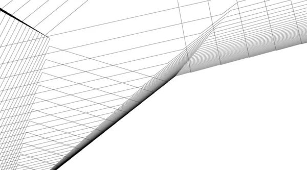 Formas Geométricas Mínimas Linhas Arquitetônicas —  Vetores de Stock