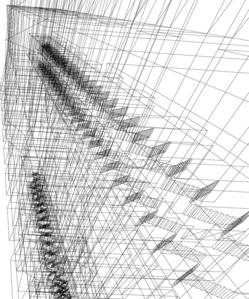 Minimale Geometrische Vormen Architectonische Lijnen — Stockvector