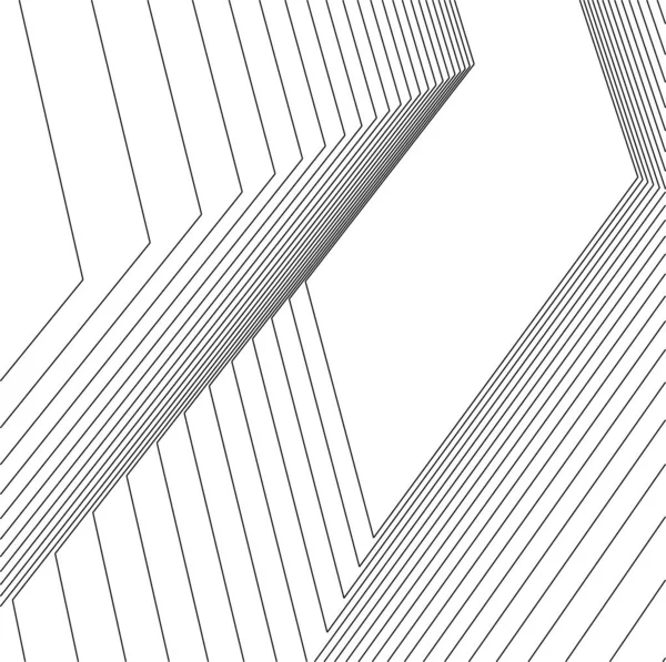 Minimale Geometrische Formen Architektonische Linien — Stockvektor