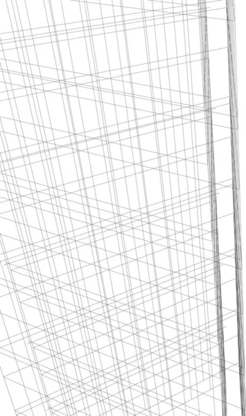 Lignes Dessin Abstraites Dans Concept Art Architectural Formes Géométriques Minimales — Image vectorielle