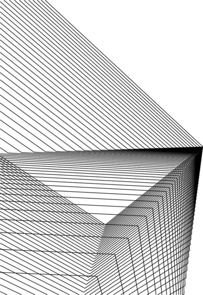 Minimale Geometrische Formen Architektonische Linien — Stockvektor