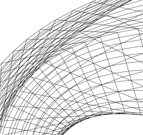 Formes Géométriques Minimales Lignes Architecturales — Image vectorielle