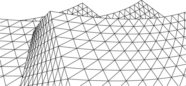 Minimale Geometrische Vormen Architectonische Lijnen — Stockvector