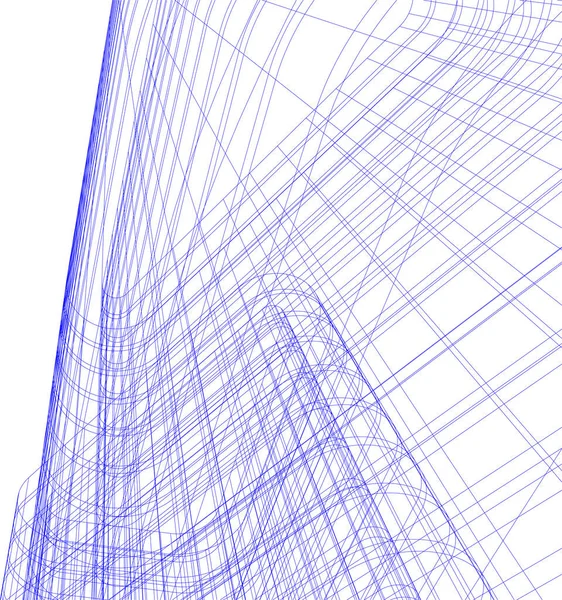 Minimale Geometrische Vormen Architectonische Lijnen — Stockvector