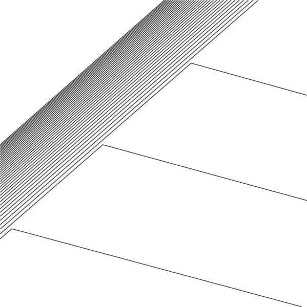 最小限の幾何学的形状建築線 — ストックベクタ