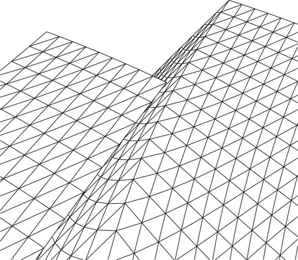 Forme Geometriche Minimali Linee Architettoniche — Vettoriale Stock