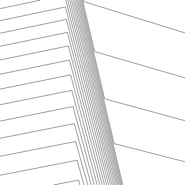 Minimale Geometrische Vormen Architectonische Lijnen — Stockvector