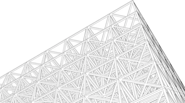 最小几何形状 建筑线 — 图库矢量图片