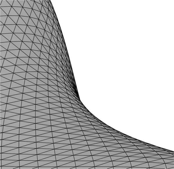 Elvont Rajzvonalak Építészeti Képzőművészetben Minimális Geometriai Formák — Stock Vector