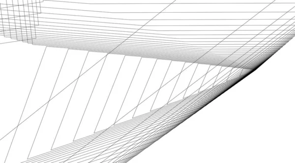 Minimale Geometrische Formen Architektonische Linien — Stockvektor