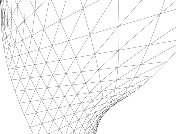 Linhas Abstratas Desenho Conceito Arte Arquitetônica Formas Geométricas Mínimas —  Vetores de Stock