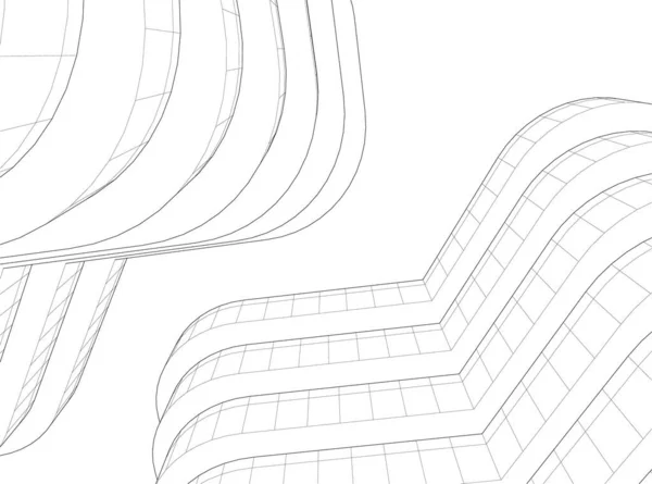 Minimale Geometrische Vormen Architectonische Lijnen — Stockvector