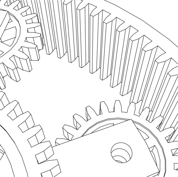 Formas Geométricas Mínimas Líneas Arquitectónicas — Vector de stock