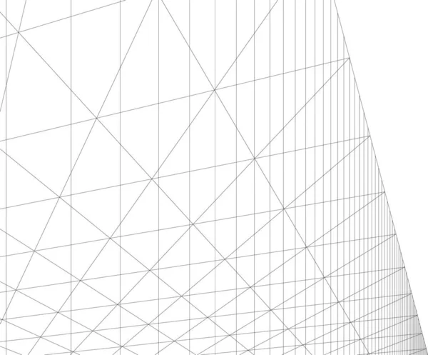 Minimale Geometrische Vormen Architectonische Lijnen — Stockvector