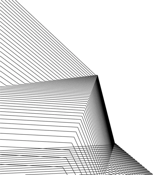 Formas Geométricas Mínimas Linhas Arquitetônicas — Vetor de Stock