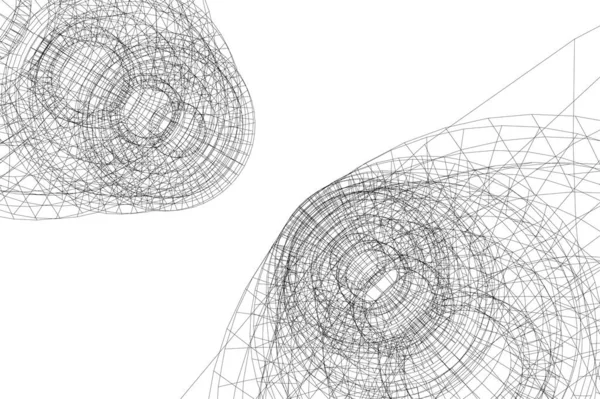 Formas Geométricas Mínimas Líneas Arquitectónicas — Archivo Imágenes Vectoriales