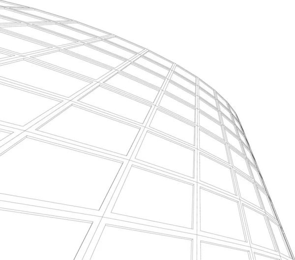 Formas Geométricas Mínimas Linhas Arquitetônicas —  Vetores de Stock