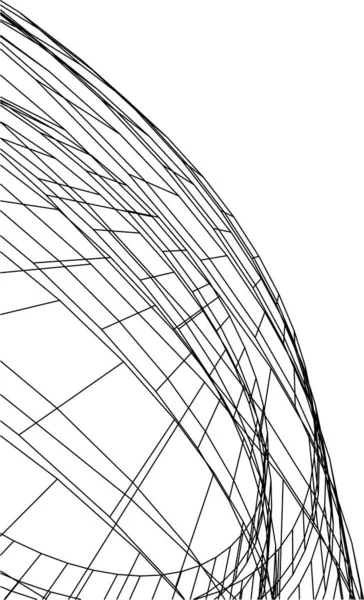 最小几何形状 建筑线 — 图库矢量图片