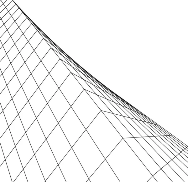 Formas Geométricas Mínimas Líneas Arquitectónicas — Vector de stock