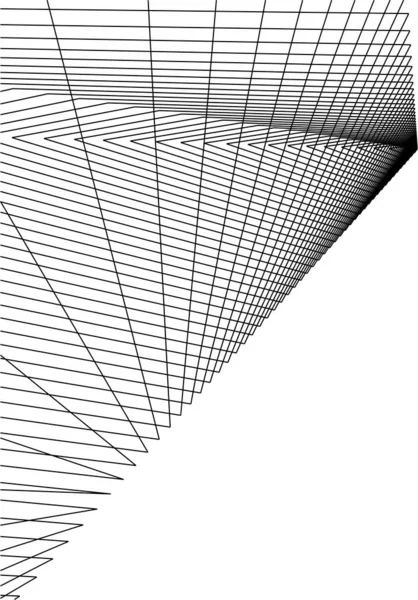 Minimale Geometrische Vormen Architectonische Lijnen — Stockvector