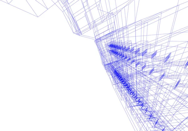 Минимальные Геометрические Формы Архитектурные Линии — стоковый вектор