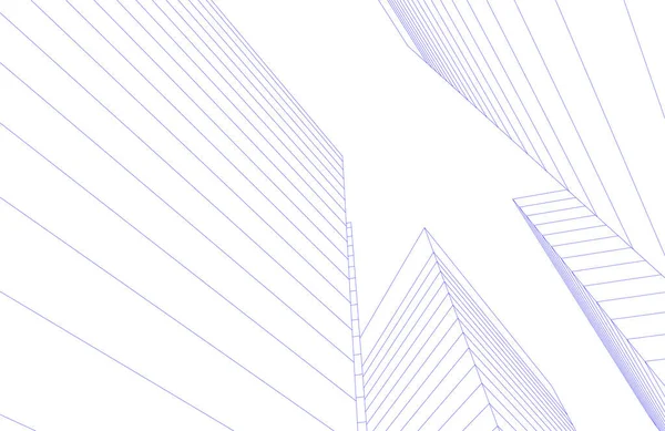 Minimaalinen Geometriset Muodot Arkkitehtoniset Linjat — vektorikuva