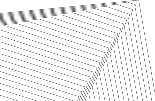 最小限の幾何学的形状建築線 — ストックベクタ