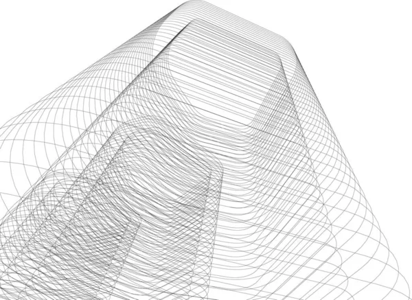 Formes Géométriques Minimales Lignes Architecturales — Image vectorielle