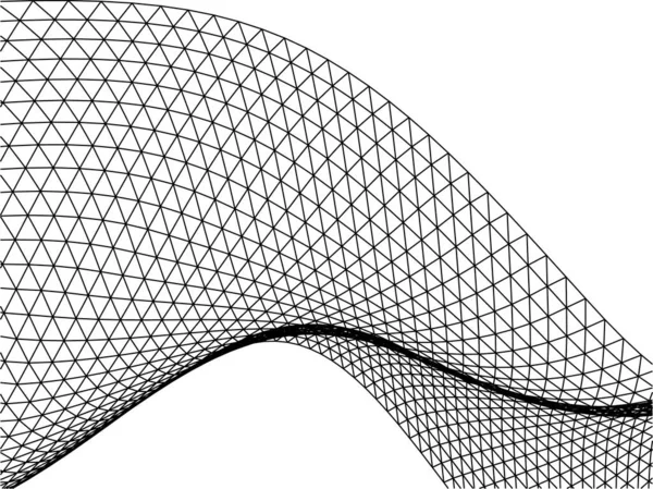 Elvont Rajzvonalak Építészeti Képzőművészetben Minimális Geometriai Formák — Stock Vector