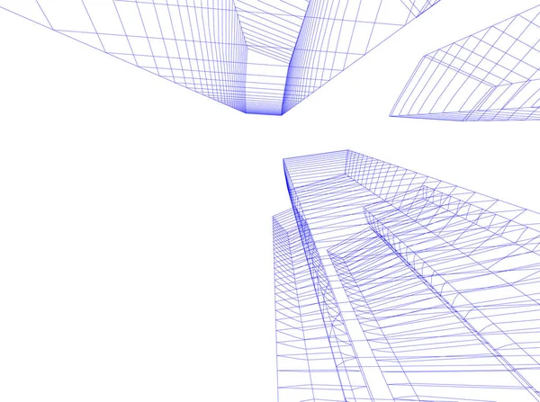 Formes Géométriques Minimales Lignes Architecturales — Image vectorielle