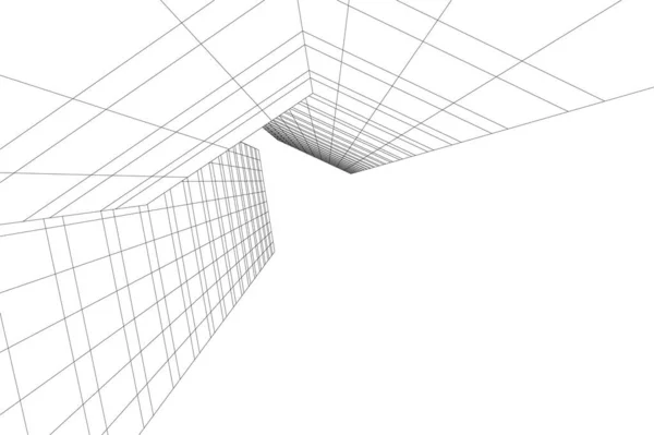 Formas Geométricas Mínimas Líneas Arquitectónicas — Archivo Imágenes Vectoriales