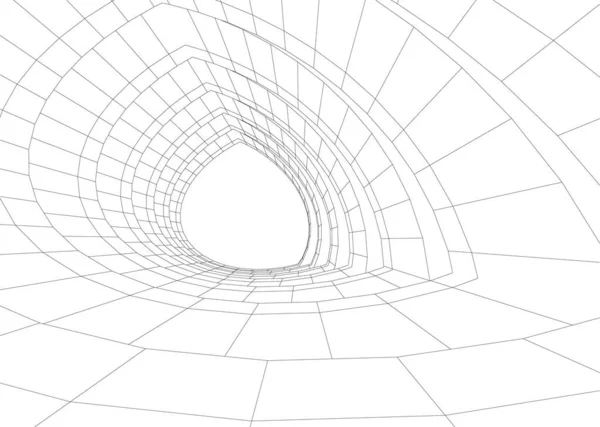 最小几何形状 建筑线 — 图库矢量图片