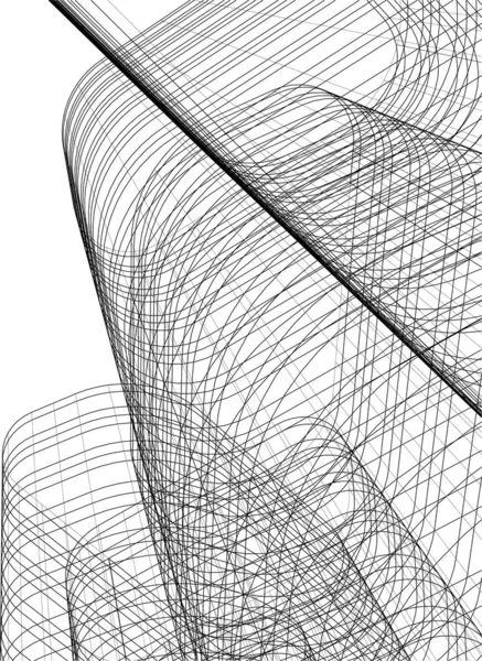 Minimalne Kształty Geometryczne Linie Architektoniczne — Wektor stockowy