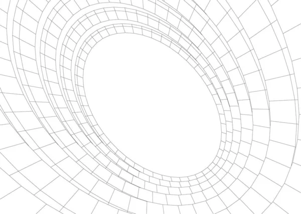 Formas Geométricas Mínimas Líneas Arquitectónicas — Vector de stock