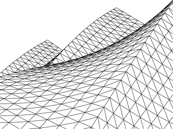 Formas Geométricas Mínimas Líneas Arquitectónicas — Vector de stock