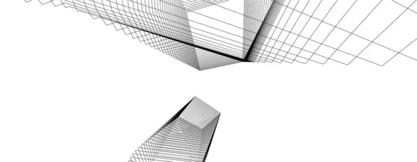 Formes Géométriques Minimales Lignes Architecturales — Image vectorielle