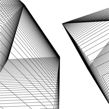 minimal geometrik şekiller, mimari çizgiler