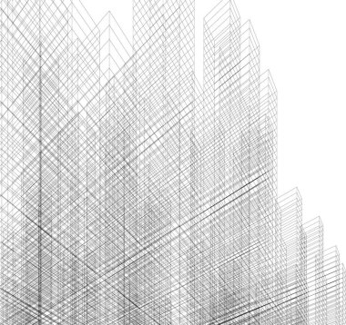 minimal geometrik şekiller, mimari çizgiler