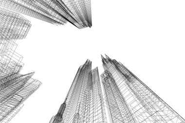 minimal geometrik şekiller, mimari çizgiler