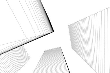 minimal geometrik şekiller, mimari çizgiler