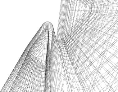 minimal geometrik şekiller, mimari çizgiler