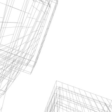 minimal geometrik şekiller, mimari çizgiler