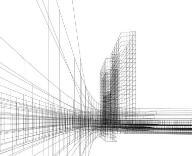 minimal geometrik şekiller, mimari çizgiler