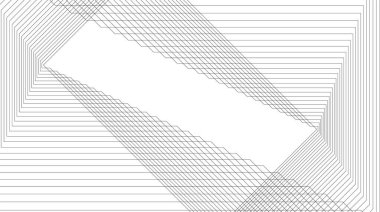 Mimari sanat konseptinde soyut çizgiler, minimum geometrik şekiller. 