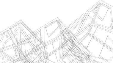 minimal geometrik şekiller, mimari çizgiler