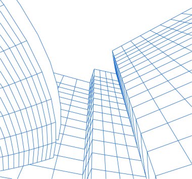 minimal geometrik şekiller, mimari çizgiler