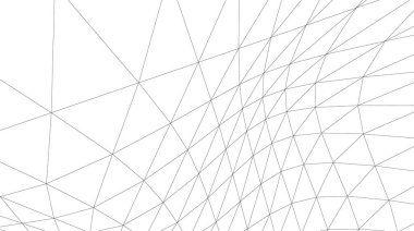 Mimari sanat konseptinde soyut çizgiler, minimum geometrik şekiller. 