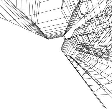 minimal geometrik şekiller, mimari çizgiler